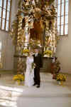 Hochzeit in der Pilgramsreuther Kirche (22632 Byte)